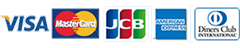 VISA/MASTER/NICOS/UFJカード/DCカード/JCB/AMEXカード/Dinersカード